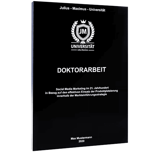 Doktorarbeit binden mit der Magazinbindung schwarz