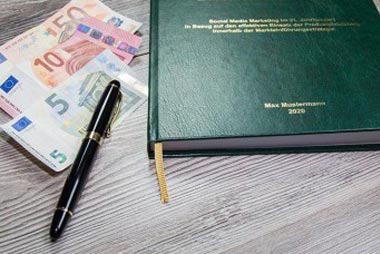 Kosten für das Drucken und Binden der Bachelorarbeit