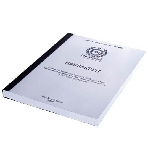 Bachelor arbeit binden englische