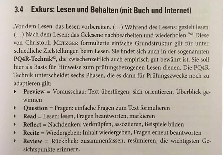 Lesen und Markieren als Lernmethode