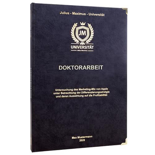 Doktorarbeit binden Hardcover