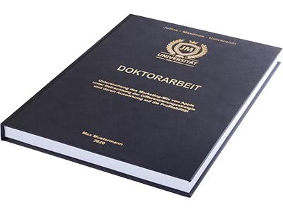 Doktorarbeit drucken Hardcover schwarz