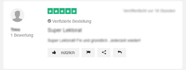 Masterarbeit Korrekturlesen Erfahrungen