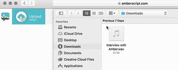 Transkriptionssoftware Datei hochladen