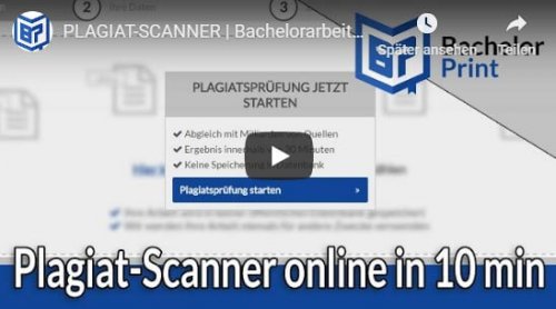 Plagiat-Scanner online Tutorial