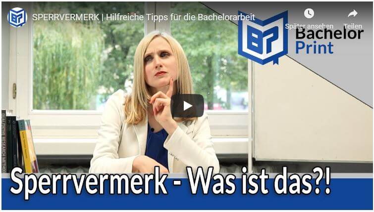 Sperrvermerk Video Tutorial