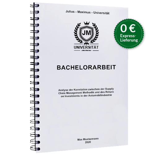 Bachelorarbeit drucken Sprialbindung gratis Versand