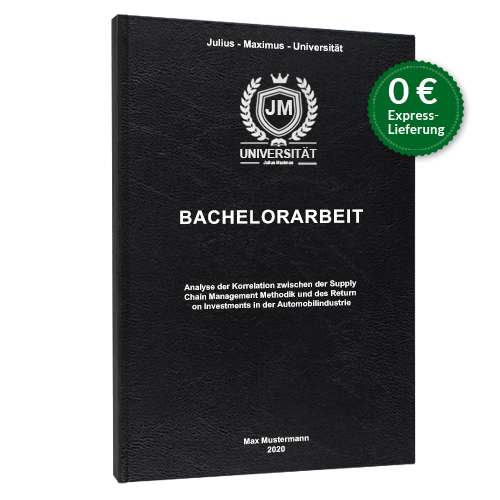 Bachelorarbeit binden schwarz Hardcover Standard
