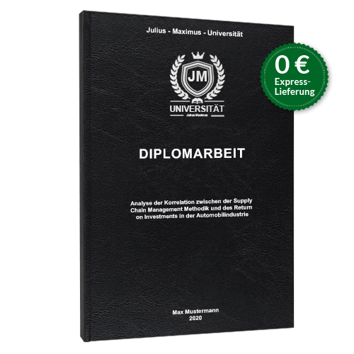 Diplomarbeit binden lassen Standard Hardcover
