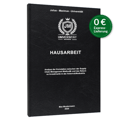 Hausarbeit drucken Standard Hardcover stehend