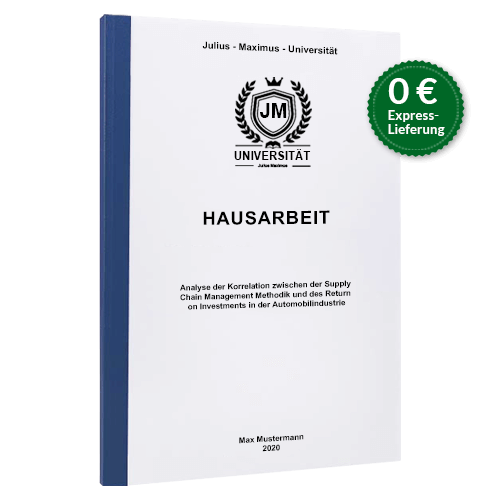Hausarbeit binden Klebebindung