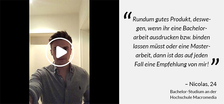 Projektarbeit drucken Erfahrungen BachelorPrint