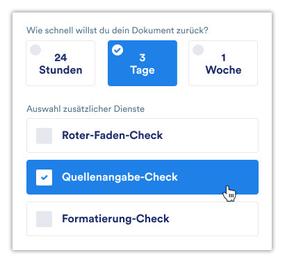 Korrekturlesen Masterarbeit Pakete