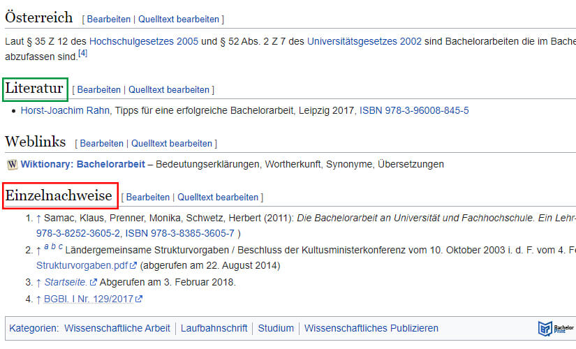 Wikipedia APA zitieren-Weiterführende Links