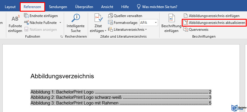 Abbildungsverzeichnis-Word-aktualisieren