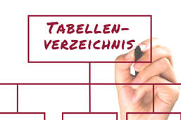 Tabellenverzeichnis-Definition