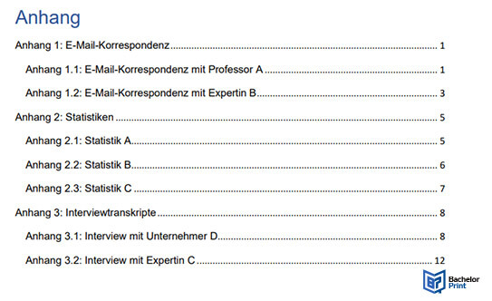 Anhang-Bachelorarbeit-Beispiel