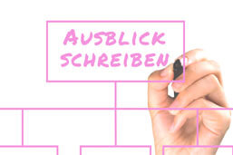 Ausblick schreiben-Definition