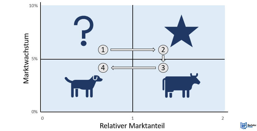 BCG-Matrix-Produktlebenszyklus